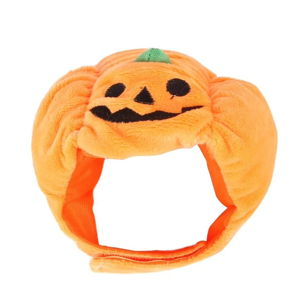 Halloween Pumpkin Pet Hat – Cute Costume for Cats & Small Dogs