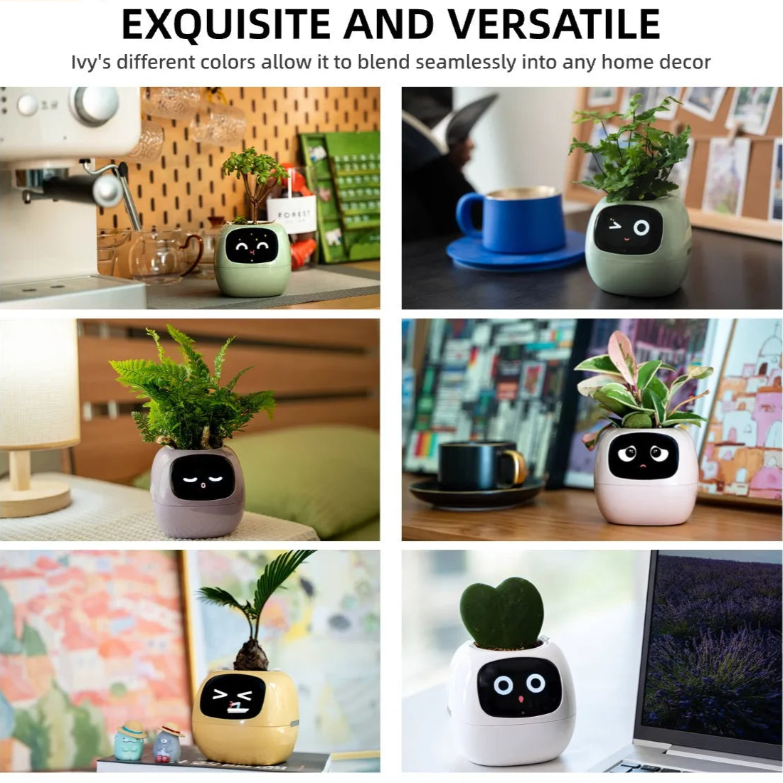 Ivy Smart Planter – Interactive Pot with AI and 49 Expressions