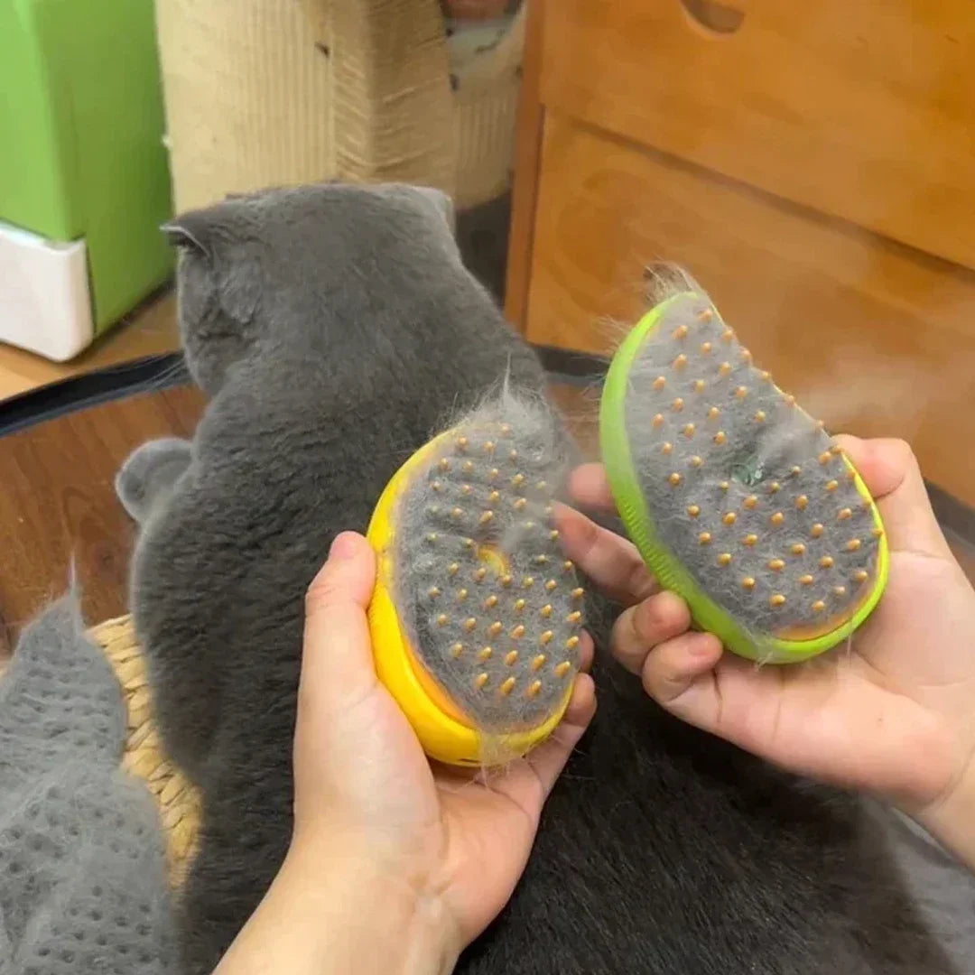 3-in-1 Steam Pet Grooming Brush – Electric Sprayer & Massage Comb
