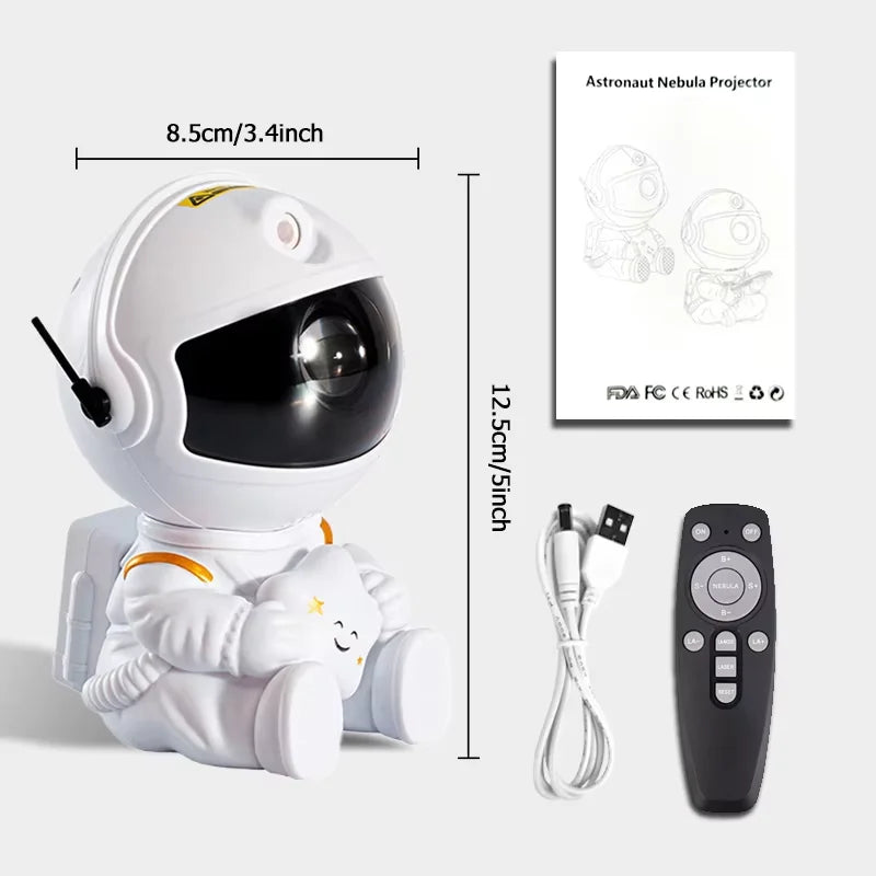Astronaut Galaxy Projector – Starry Sky & Aurora Light for Kids and Bedrooms