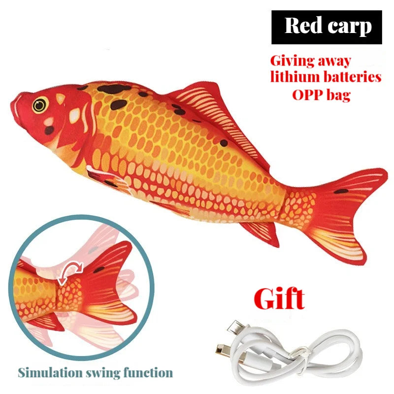 Electric Flopping Fish Cat Toy – USB Rechargeable Interactive Plush Toy