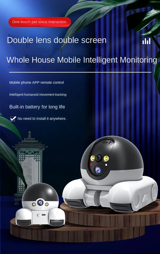 1080P Smart PTZ WiFi Camera – Auto Tracking Baby & Pet Monitor