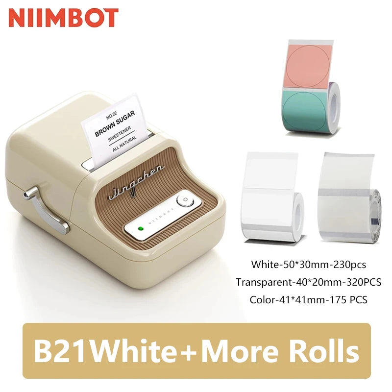 ini Thermal Label Printer – Portable Bluetooth Sticker Maker (B21 Model)